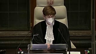 La presidente della Corte Internazionale di Giustizia, Joan Donoghue.