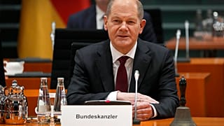 El nuevo canciller de Alemania, Olaf Scholz, durante la primera reunión de Gobierno