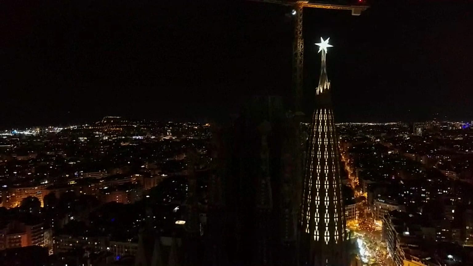 Inauguración de la torre de la Virgen de la Sagrada Familia