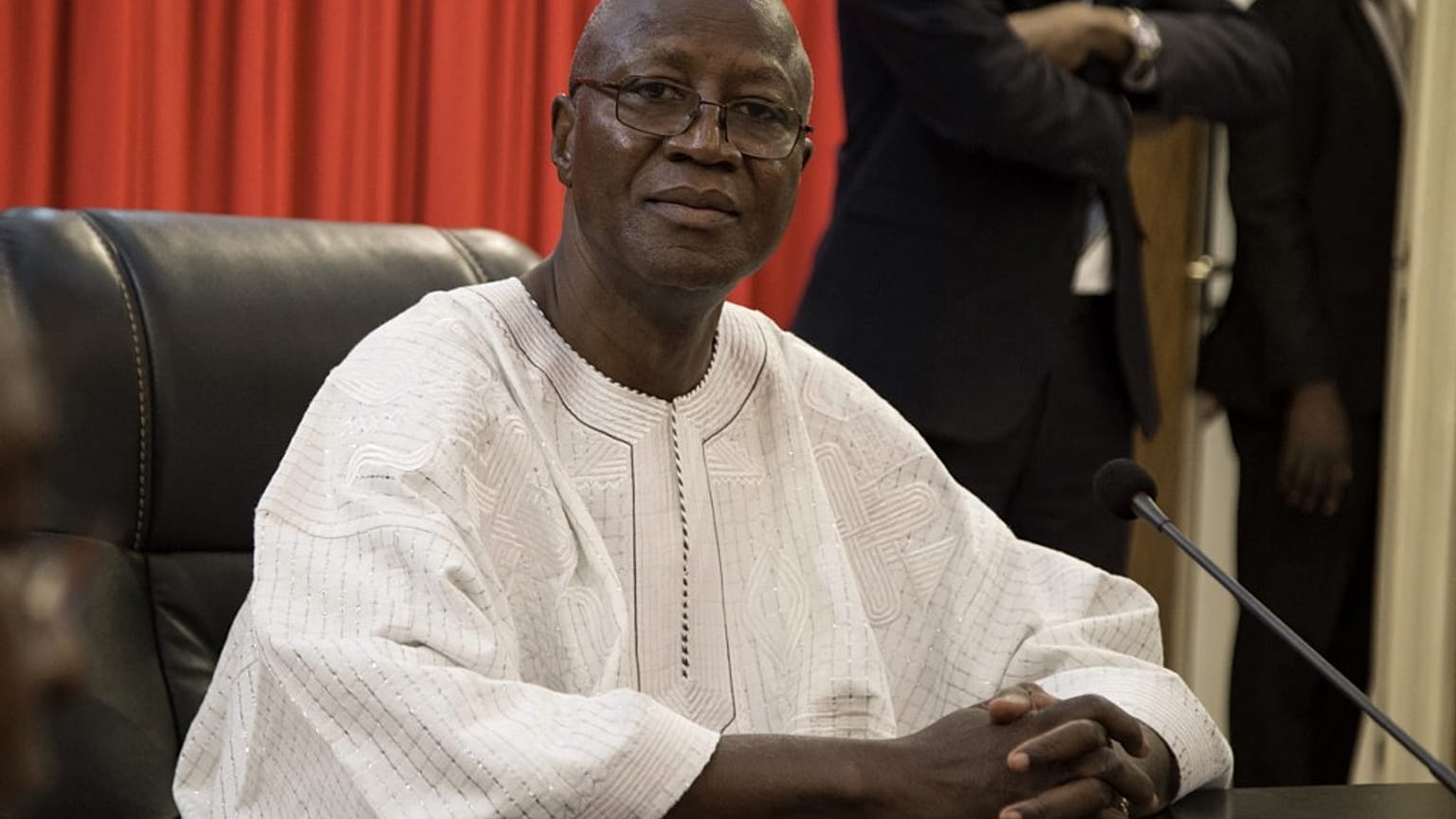 Le Premier ministre démissionnaire, Christophe Dabiré, le 24 janvier 2019.