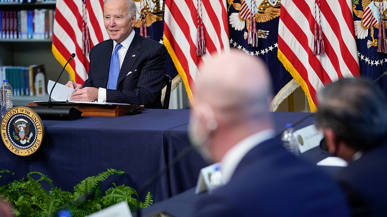 ABD Başkanı Joe Biden, Beyaz Saray'da bir toplantıda