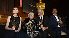 Lina Wertmüller 2019 an der Seite von Geena Davis und Regie-Kollege David Lynch