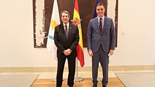 O Πρόεδρος της Δημοκρατίας Νίκος Αναστασιάδης σε συνάντηση με τον Πρωθυπουργό της Ισπανίας Pedro Sánchez.