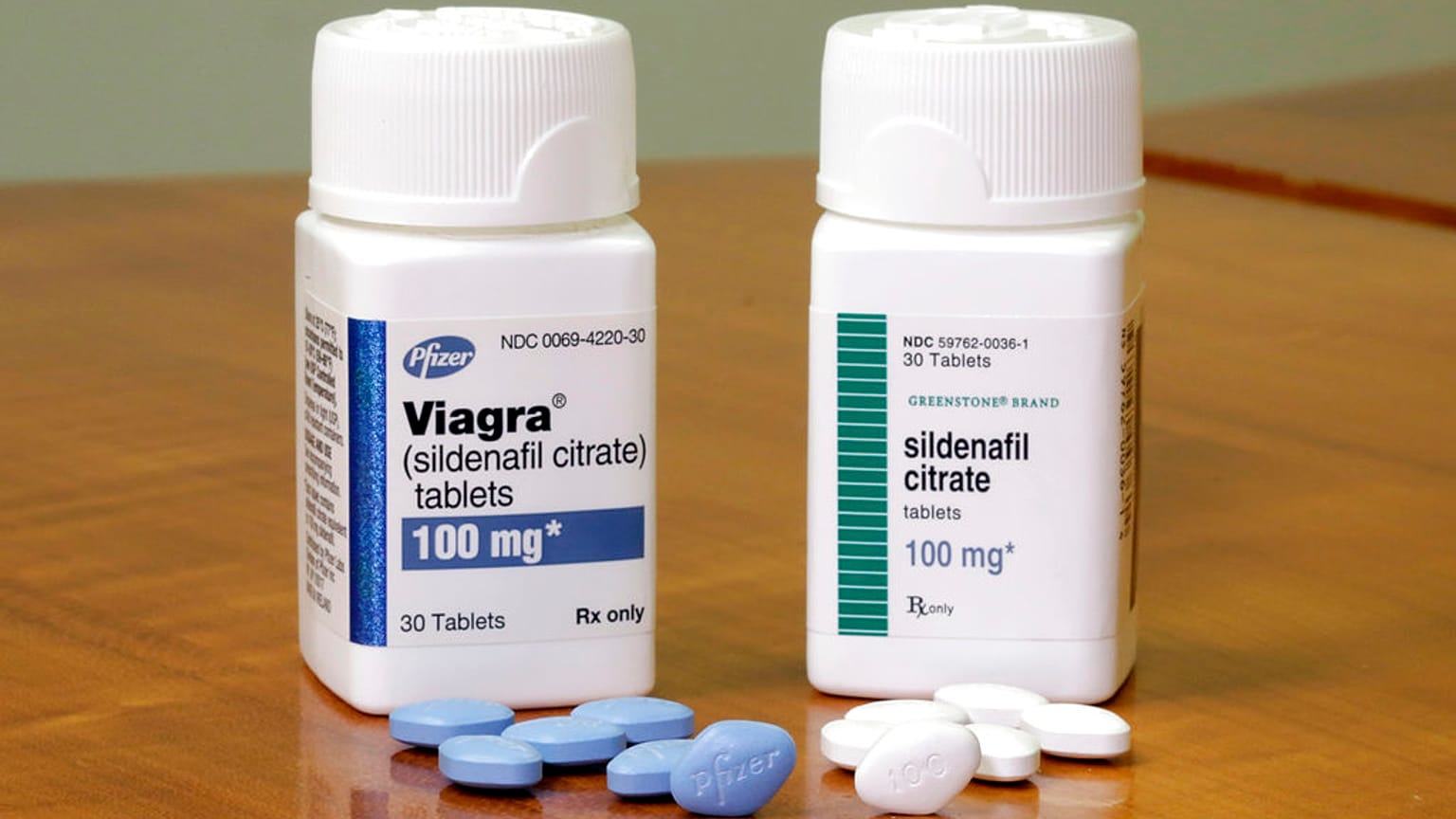 "Viagra" von Pfizer und die generische Version, "Sildenafil Citrate", in New York