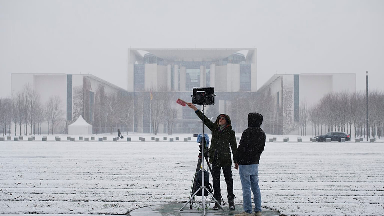 Schnee in Berlin am 9. Dezember 2021