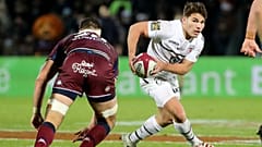 Antoine Dupont, sous les couleurs du Stade toulousain lors de la rencontre de Top 14 contre l'Union Bègles Bordeaux, le 4 décembre 2021