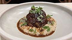 Athens's Aleria chef Xenakis’s pork cheeks with sour Trahana (frumenty) recipe