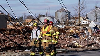 Die Ortschaft Mayfield in Kentucky wurde zu großen Teilen verwüstet