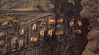 Zona cubierta de lava por el volcán Cumbre Vieja en la Palma