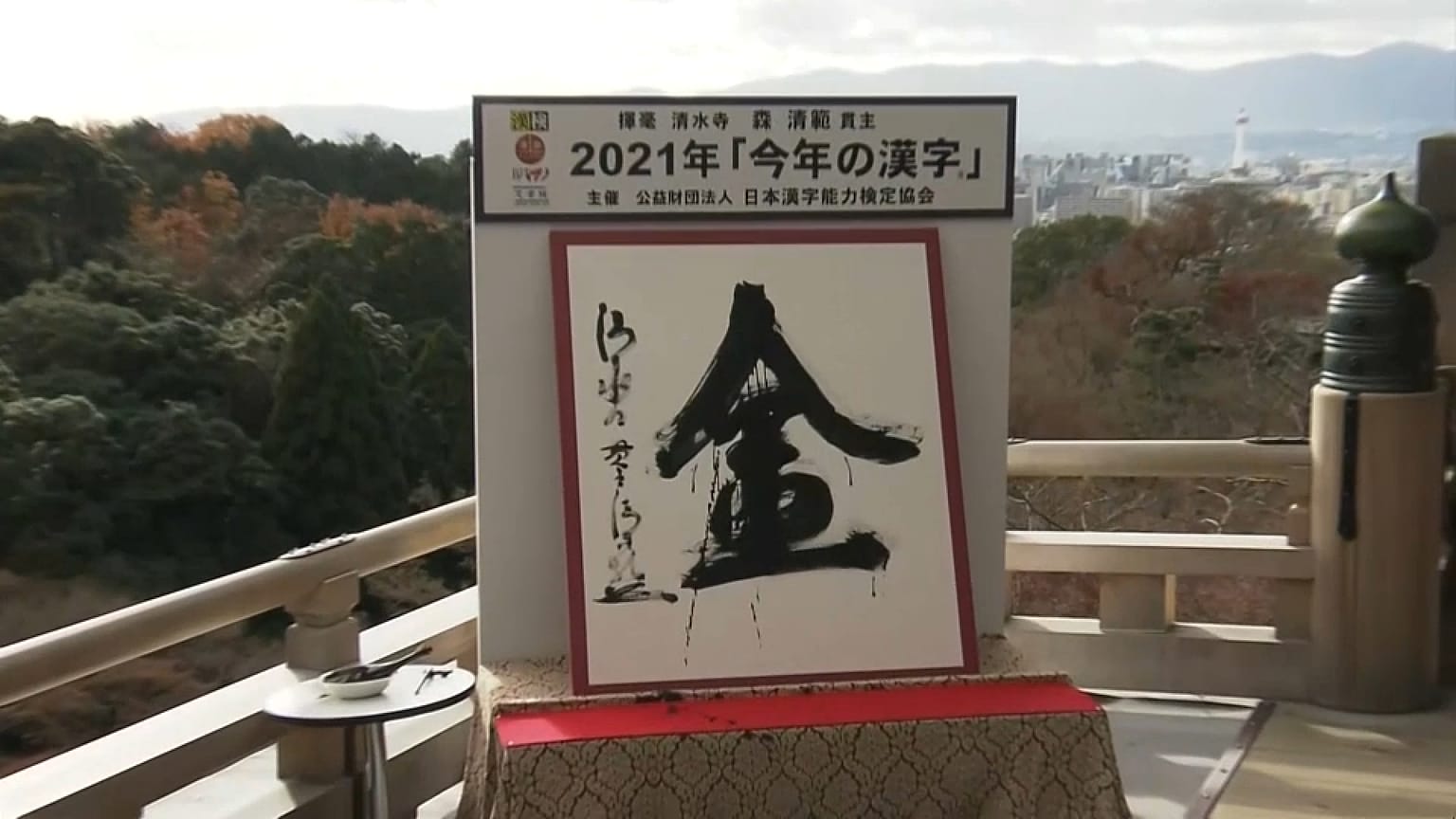 'Kin' (gold) chosen as the kanji character of 2021
