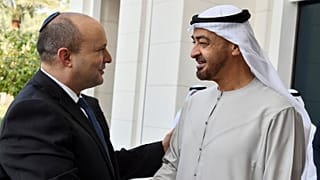 نخست وزیر اسرائیل به همراه ولیعهد ابوظبی