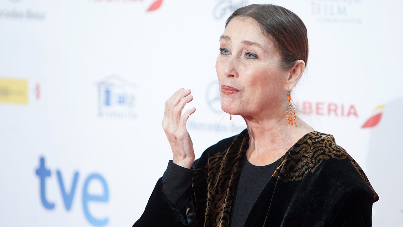La actriz española Verónica Forqué posa para los fotógrafos durante el photocall de los Premios José María Forqué, 13/1/2014, Madrid, España