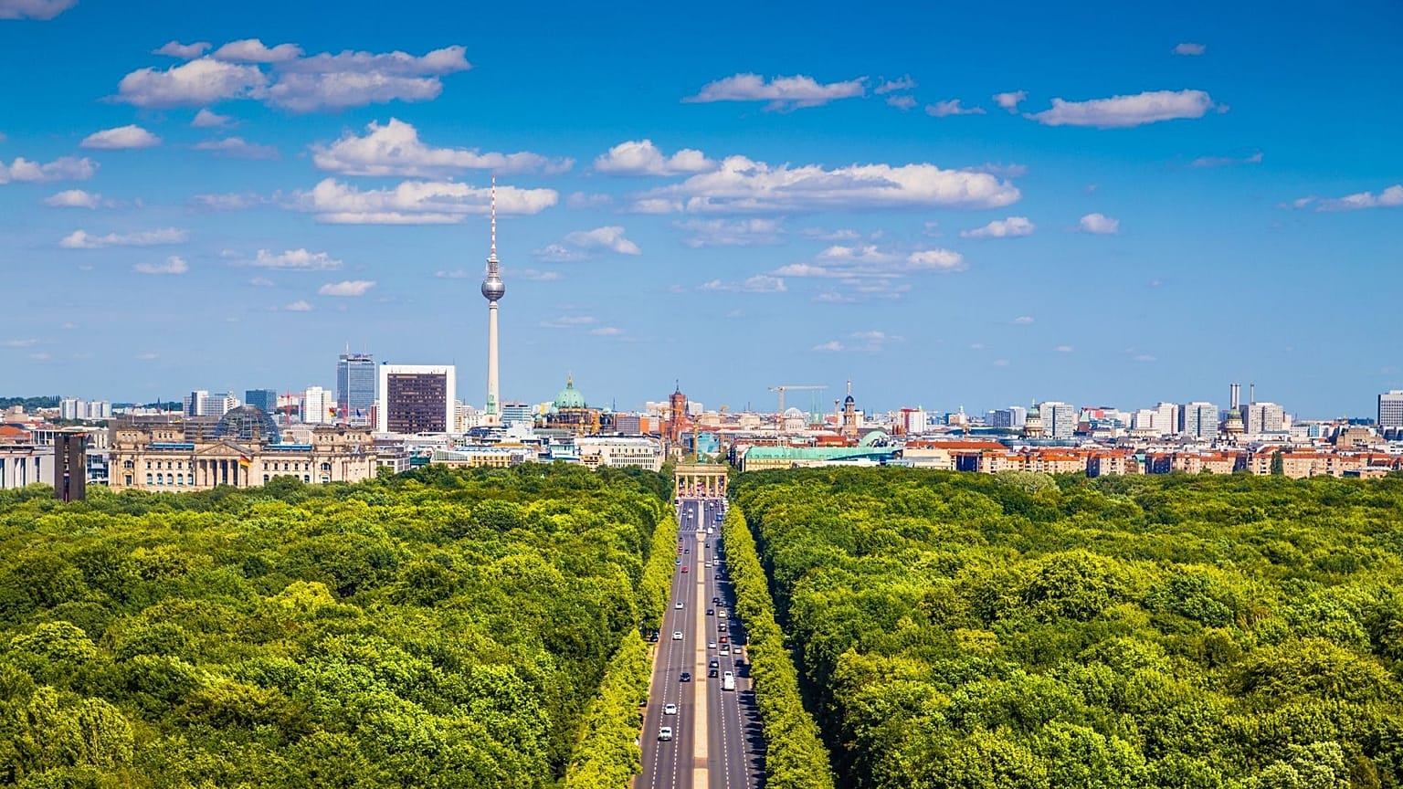 Berlin skyline.