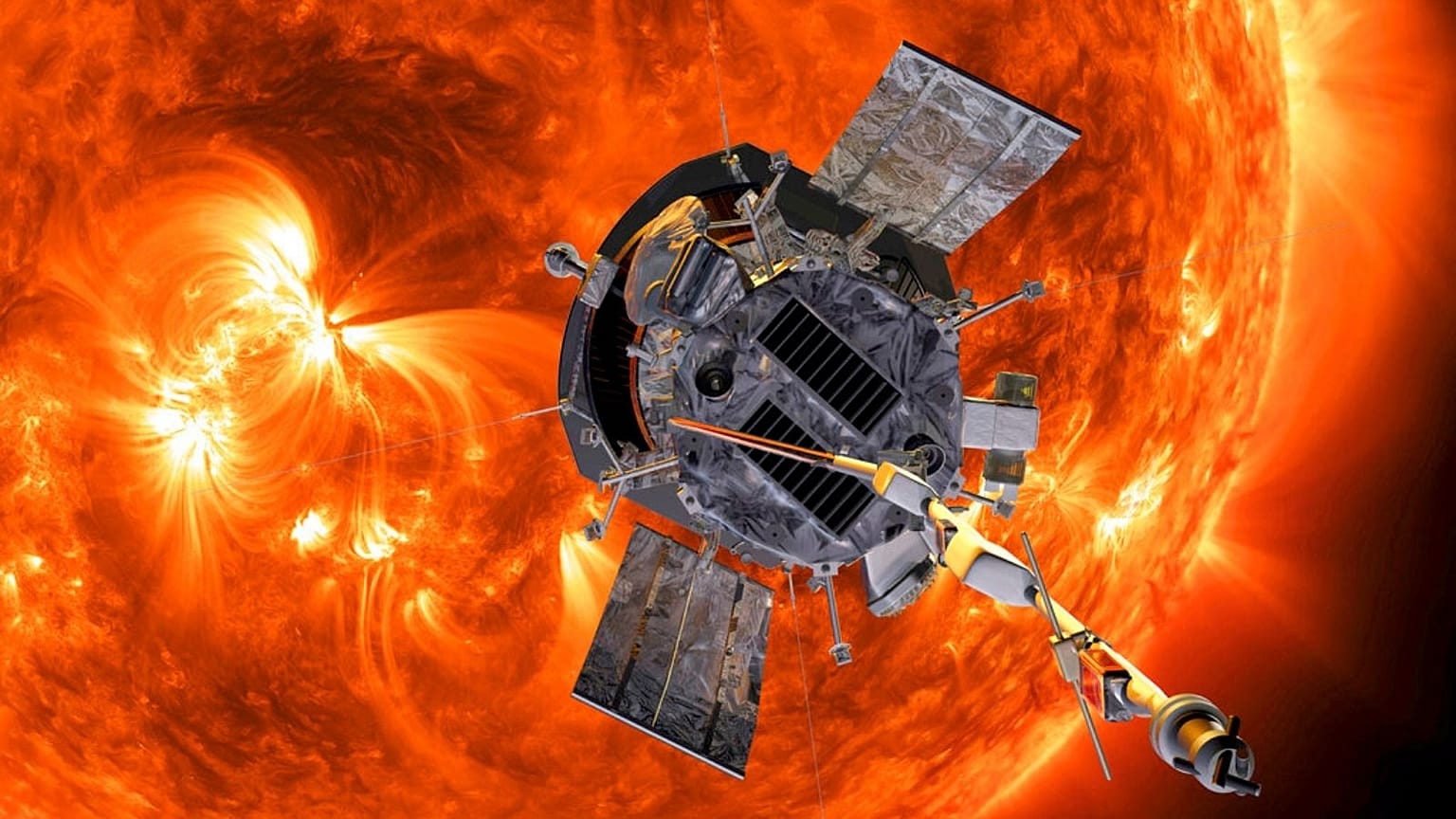 Parker Solar Probe approaching the Sun