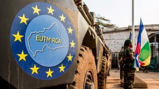 Archives : cérémonie organisée au QG de l'EUTM RCA à Bangui, capitale de la République centrafricaine, le 15 janvier 2017