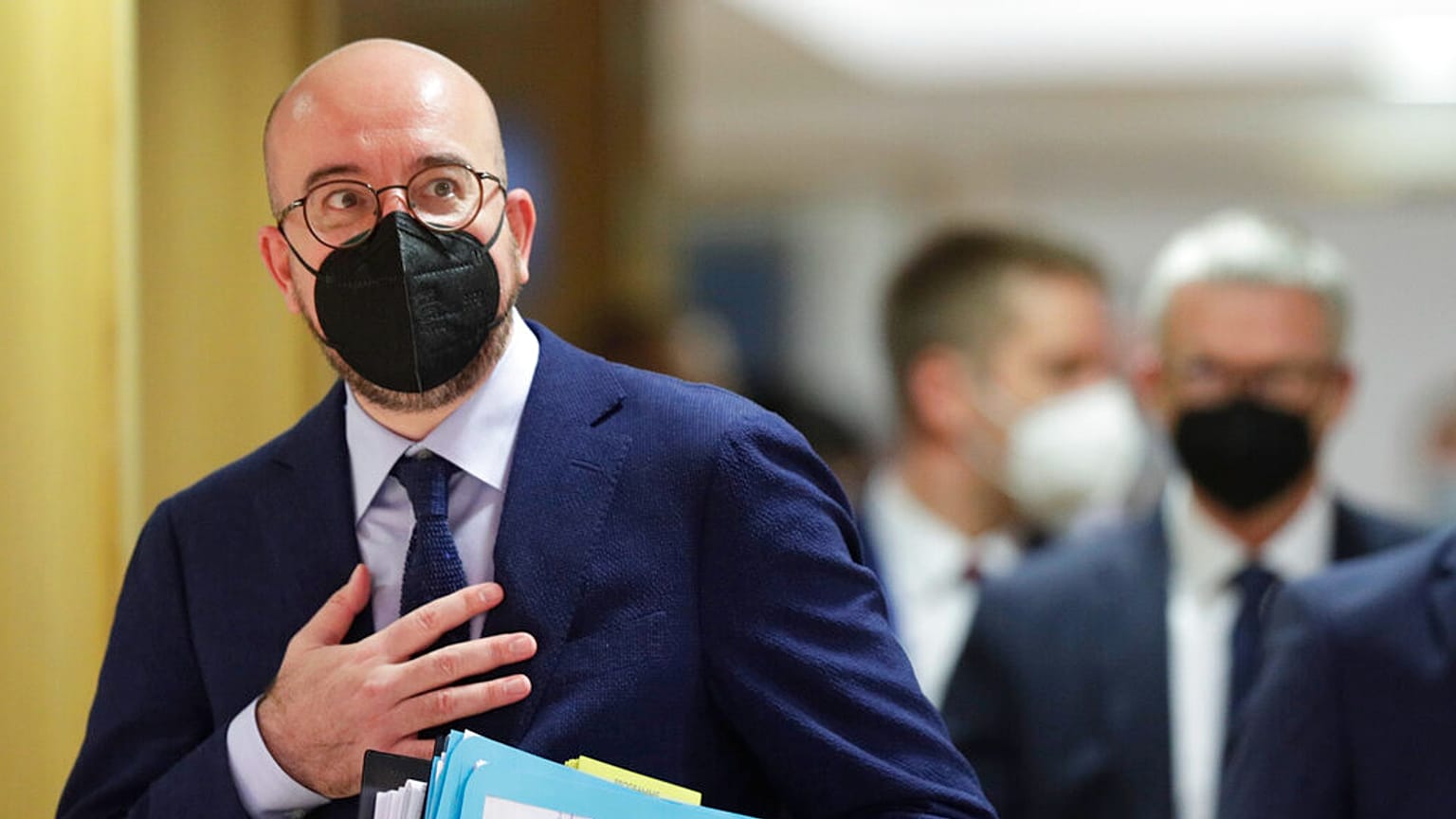 Charles Michel na chegada à Cimeira Europeia