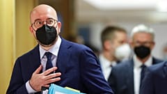 Charles Michel na chegada à Cimeira Europeia