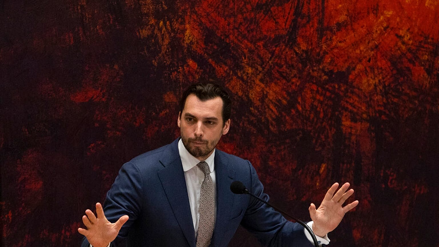 Demokrasi Forumu Partisi (FvD) lideri Thierry Baudet