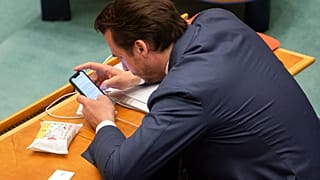 Der niederländische Rechtspopulist Thierry Baudet bei einer Parlamentssitzung in Den Haag, 01.04.2021