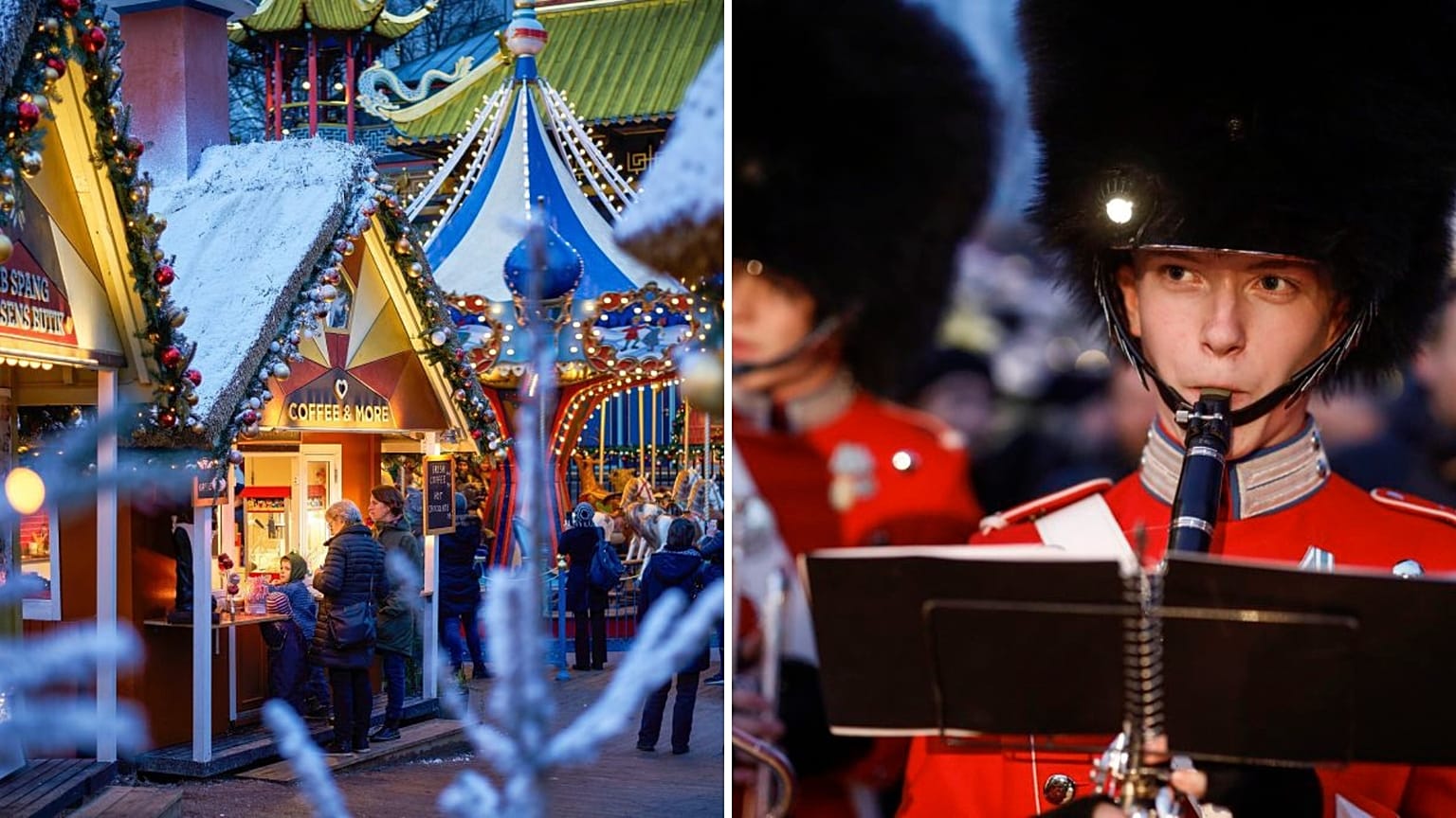 Watch Tivoli Gardens transform into a Christmas wonderland.