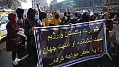 Afgan kadınların protestosu
