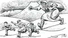 Illustrazioni dal libro del 1932 Jólin Koma (Natale sta arrivando)