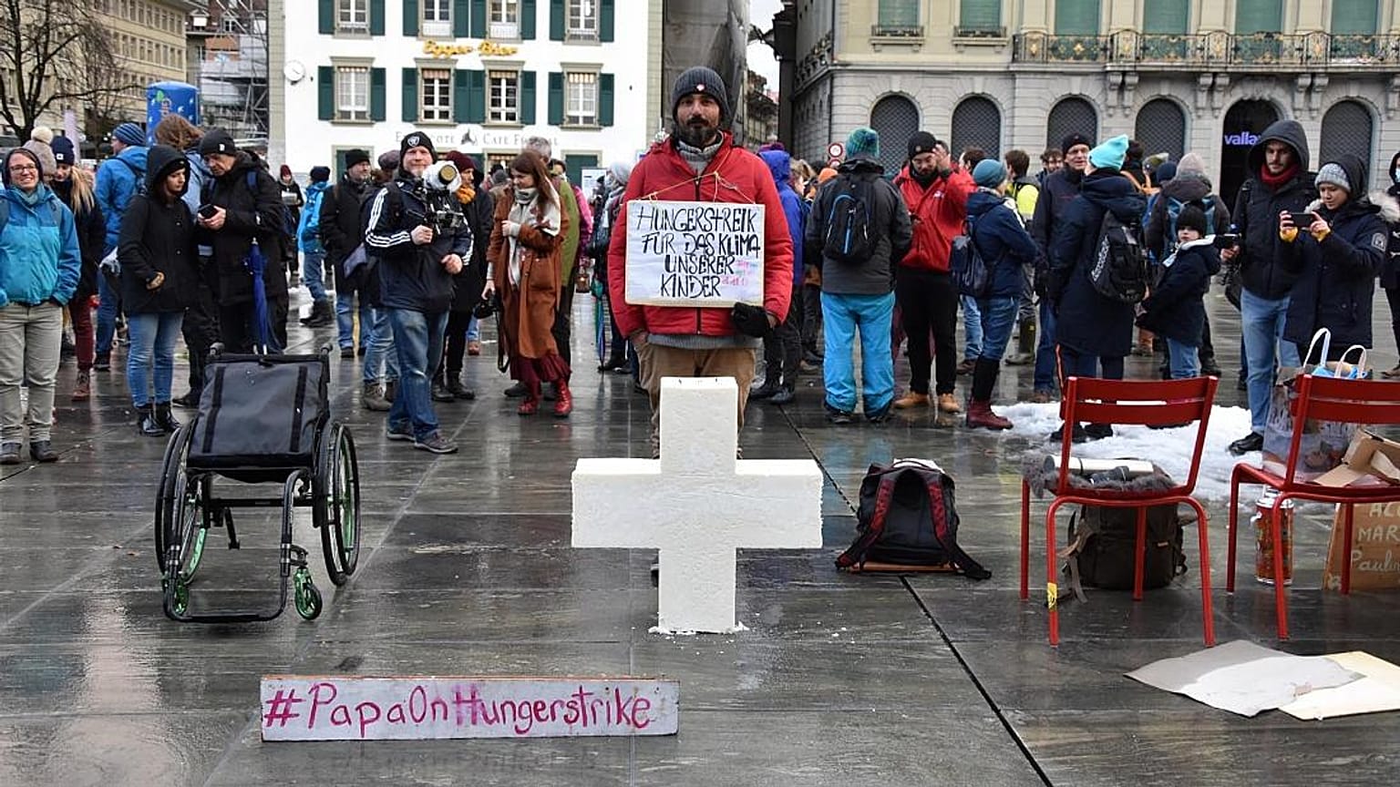 Guillermo Fernandez im Hungerstreik