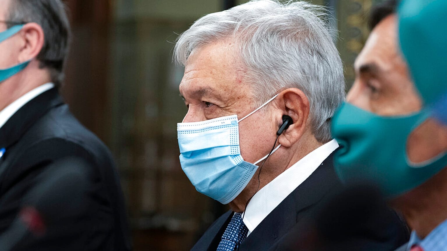 López Obrador durante una visita a EE.UU. en una foto de archivo