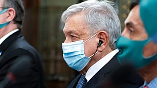 López Obrador durante una visita a EE.UU. en una foto de archivo