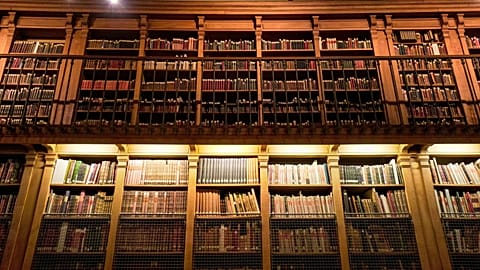 The Palais Garnier Library in Paris, France