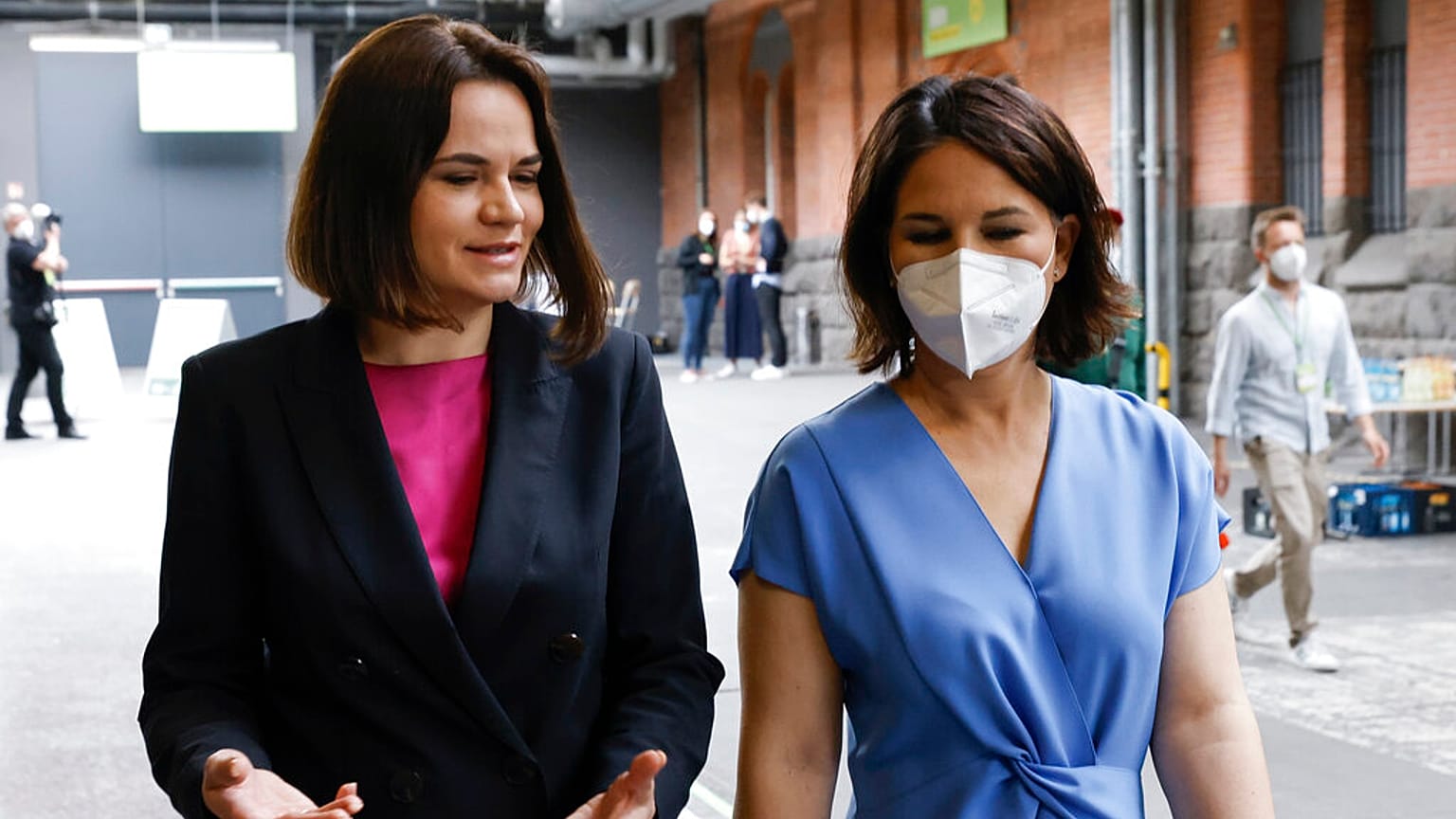 Annalena Baerbock im Gespräch mit der belarussischen Oppositionsführerin Swetlana Tichanowskaja,  13.06.2021