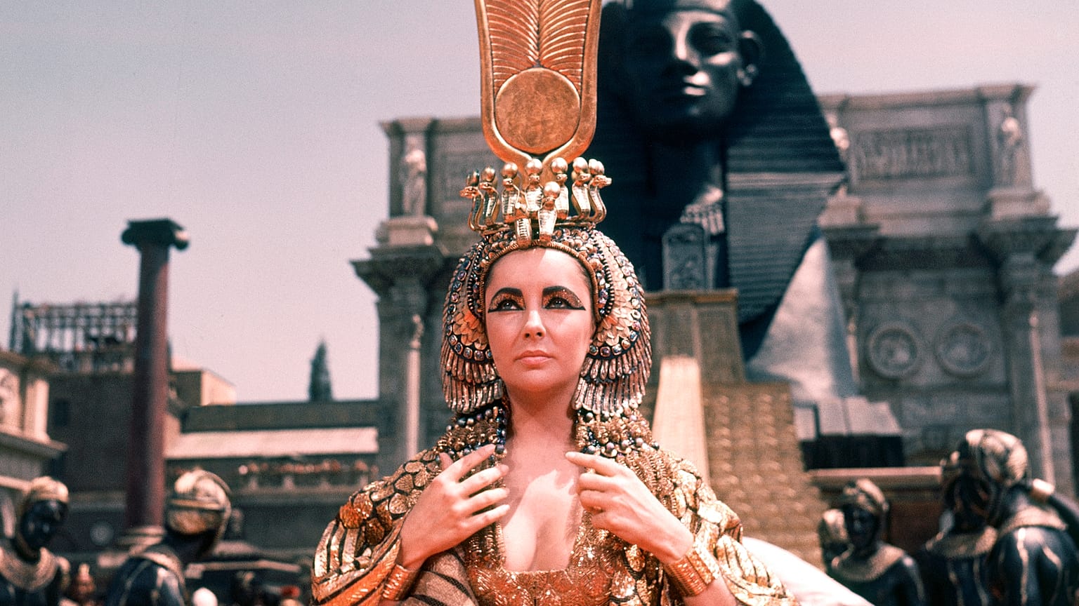 Elizabeth Taylor 1962 bei Dreharbeiten zu "Cleopatra" 