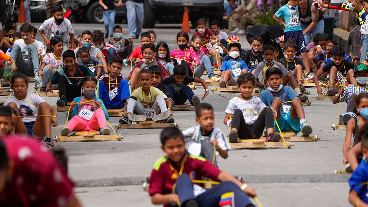 Compétition de carruchas, à Caracas, Venezuela, le 18 décembre 2021