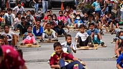 Compétition de carruchas, à Caracas, Venezuela, le 18 décembre 2021