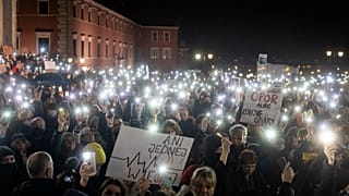 Polonya'da protesto gösterisi