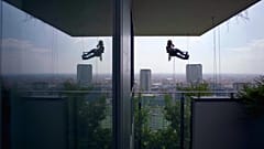 Flying Gardeners descend from the top of Bosco Verticale once every three months to tend to over 21,000 trees, plants and shrubs