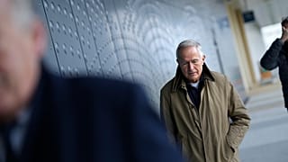 Anton Kotte, who lost his son, daughter-in-law and grandson, arrives at the ongoing trial regarding the downing of the MH17, in Amsterdam, Dec. 20, 2021. 