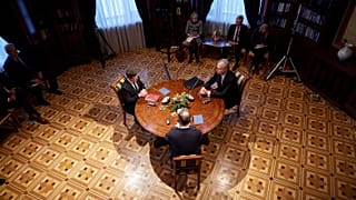 Президенты Украины, Польши и Литвы встречаются в формате "люблинского треугольника", Синегора (Ивано-франковская область), 20 декабря 2021 г.