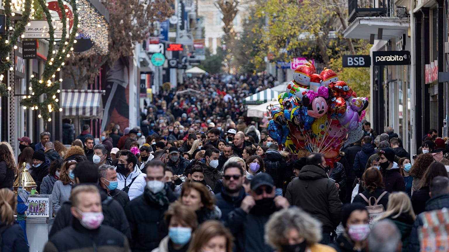 Virus Outbreak Greece Christmas
