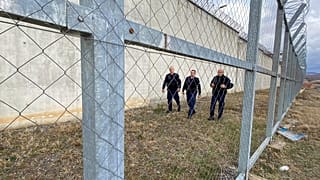 Sie könnten bald Häftlinge aus Dänemark überwachen: Wärter am Gefängnis in Gjilan.
