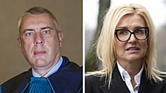 A két megfigyelt: Roman Giertych ügyvéd és Ewa Wrzosek ügyész