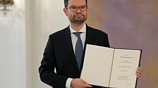 Justizminister Marco Buschmann bei seiner Vereidigung im Schloss Bellevue, Berlin, 08.12.2021
