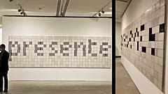 "Presente", Gegenwart, so der Titel einer Keramik in der Ausstellung.