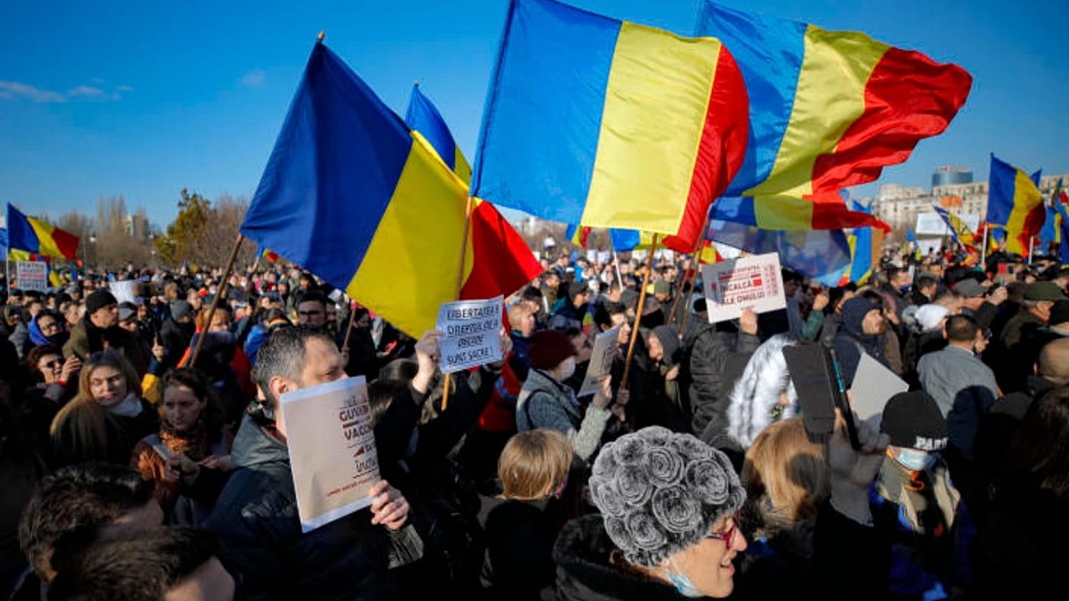 Romanya protesto