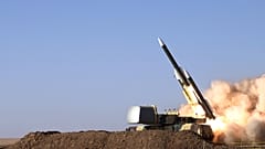 Az iráni hadsereg októberi felvétele: rakétateszt valahol Irán területén