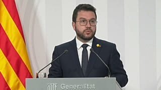 El presidente de la Generalitat, Pere Aragonès, define la situación sanitaria como "crítica"