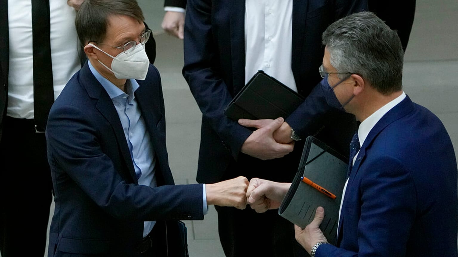 Gesundheitsminister Lauterbach und RKI-Chef Wieler an diesem Mittwoch in Berlin