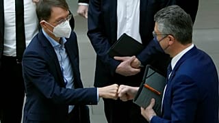 Gesundheitsminister Lauterbach und RKI-Chef Wieler an diesem Mittwoch in Berlin