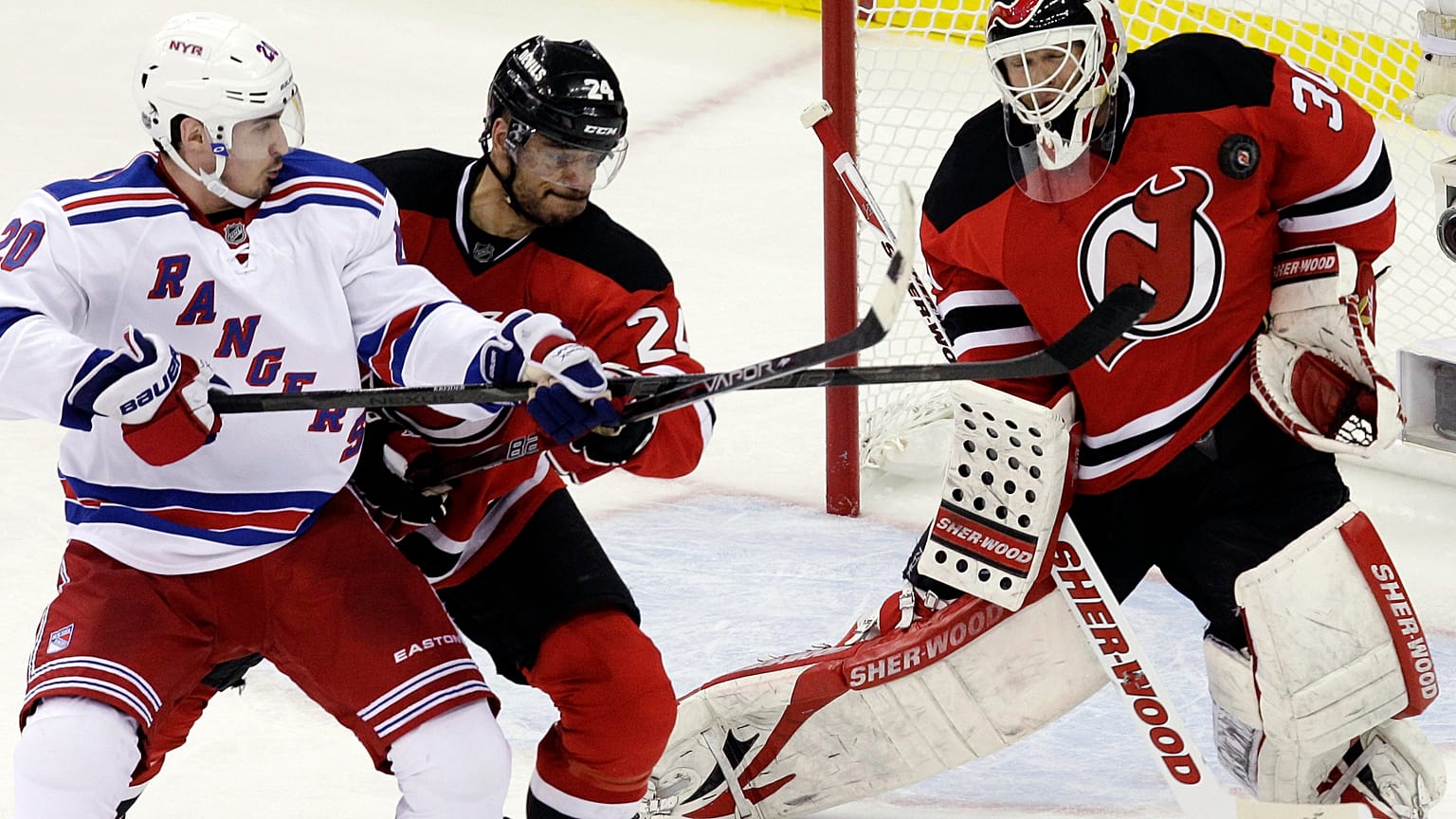 New York Rangers - New Jersey Devils összecsapás a Stanley Kupában 2012-ben