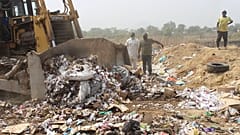 Expired COVID-19 vaccines are being destroyed by government officials in Abuja, Nigeria. Wednesday, Dec. 22, 2021. 